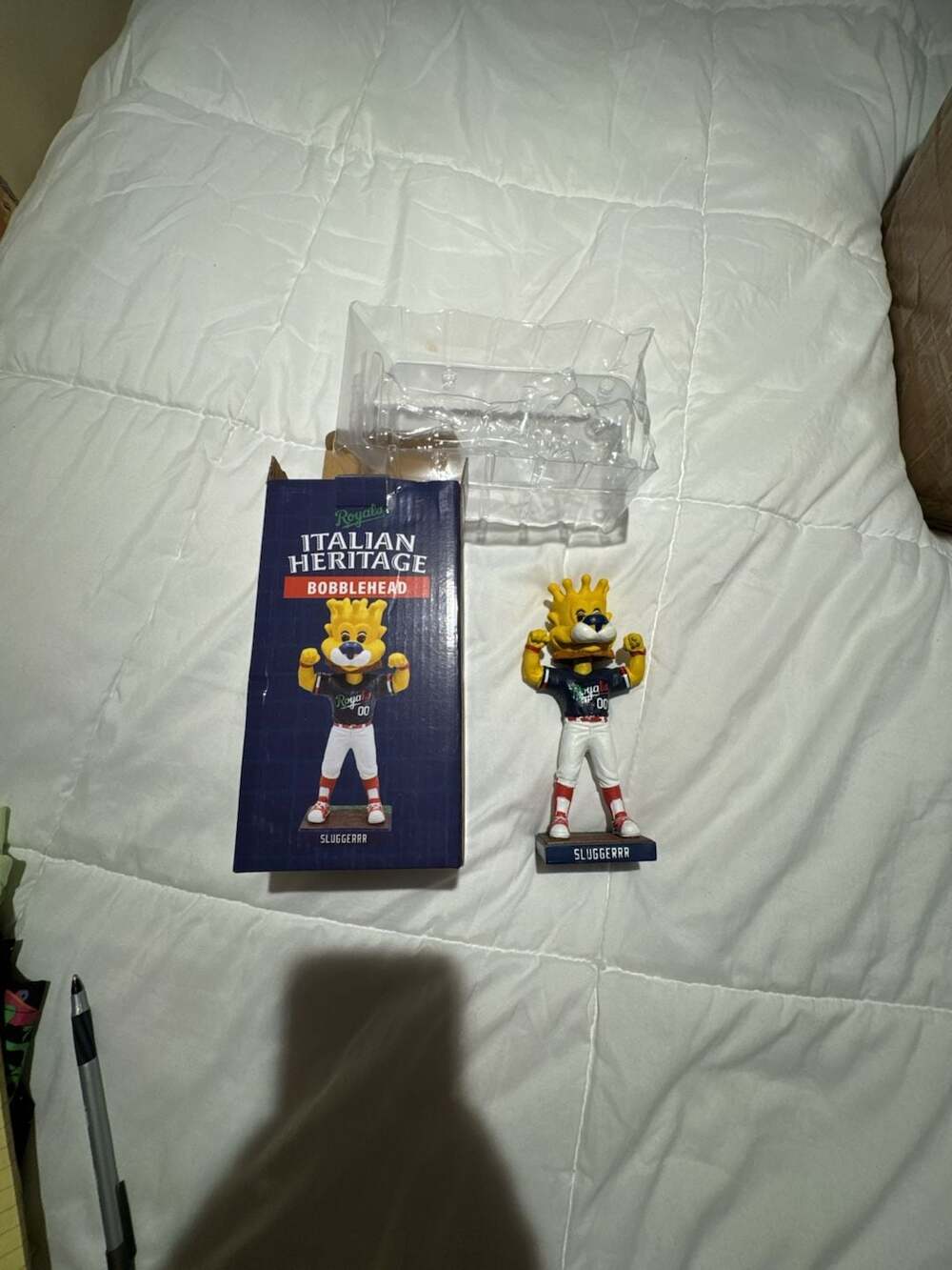 Kansas City Royals Sluggerrr Italian Heritage Night Mascot Bobblehead